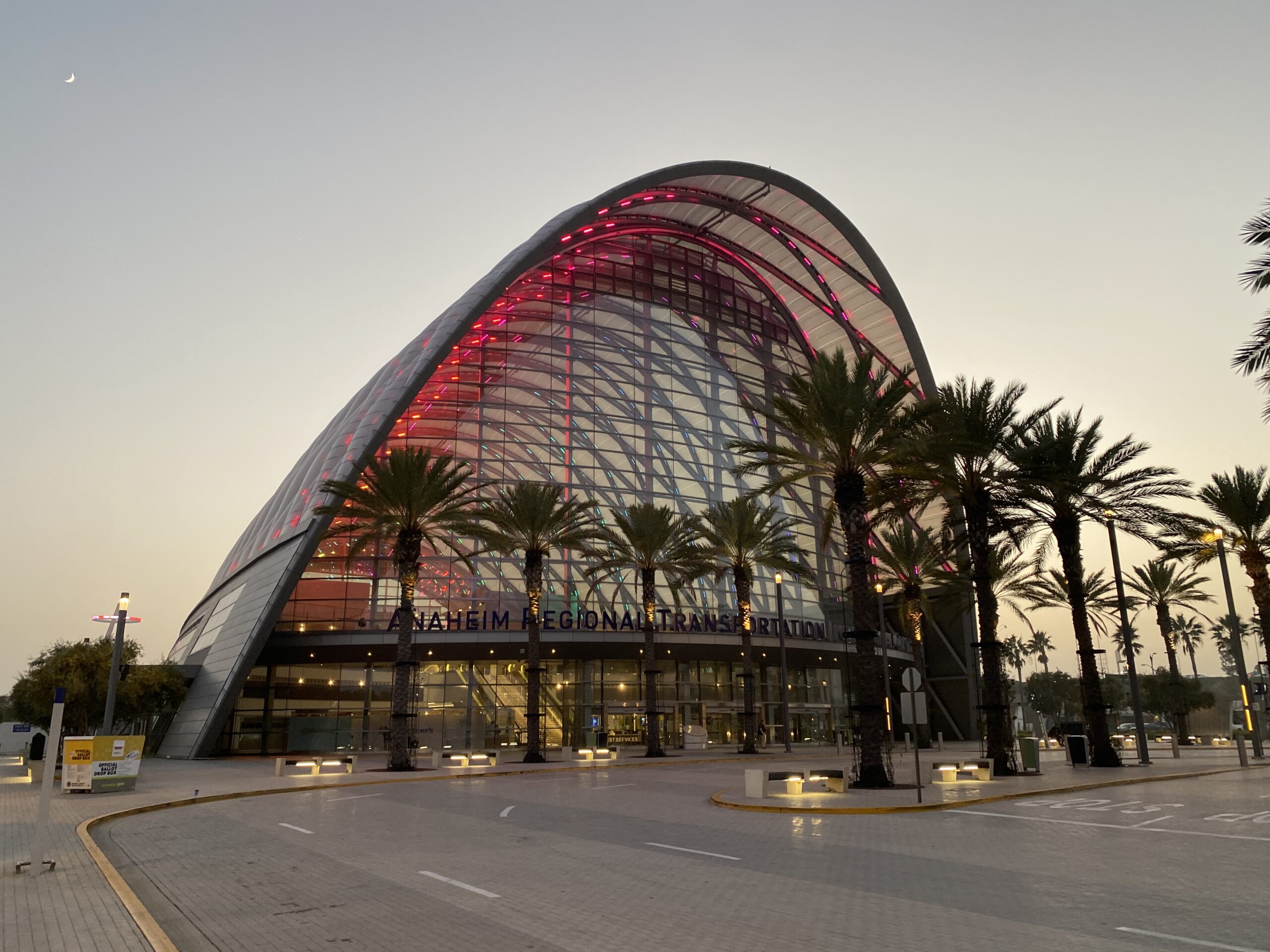 Anaheim Amtrak Station.