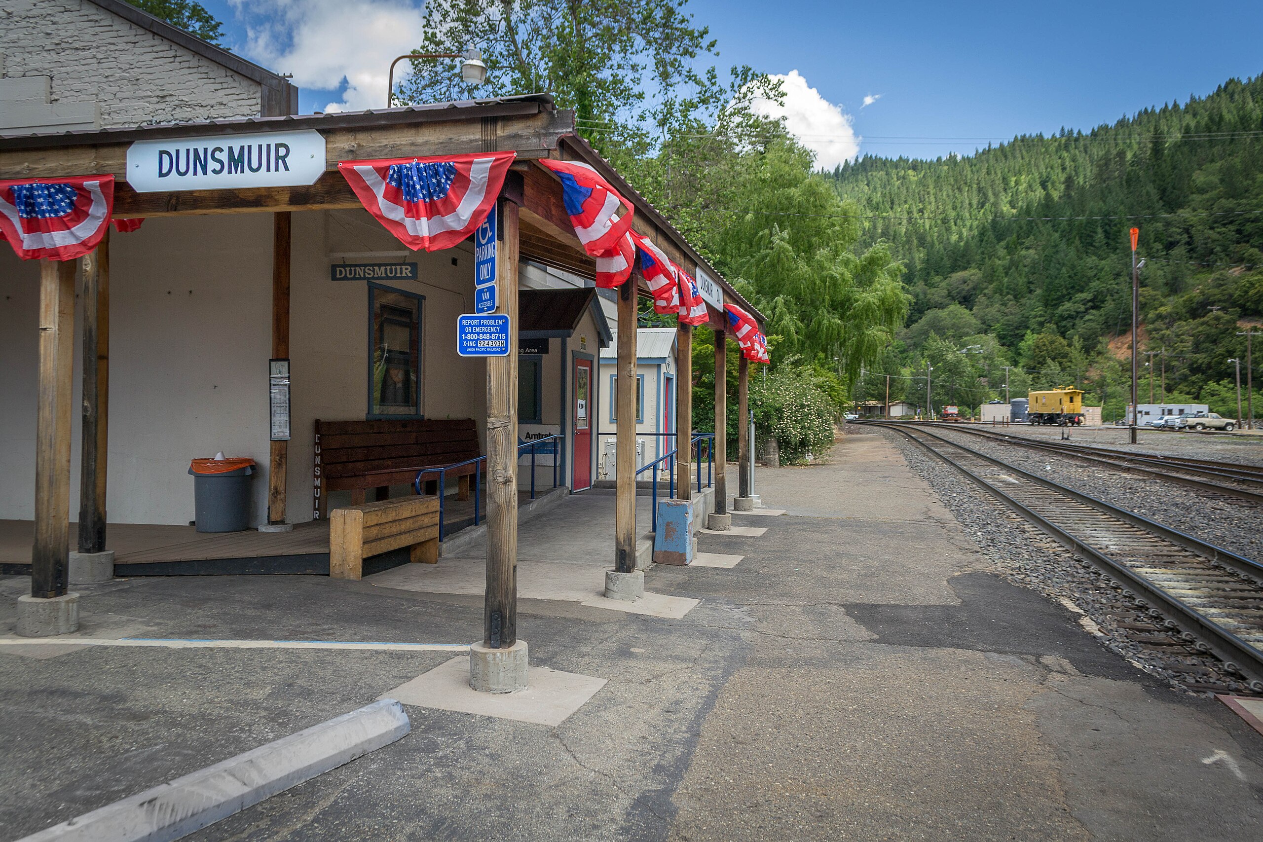 Dunsmuir Amtrak Station.