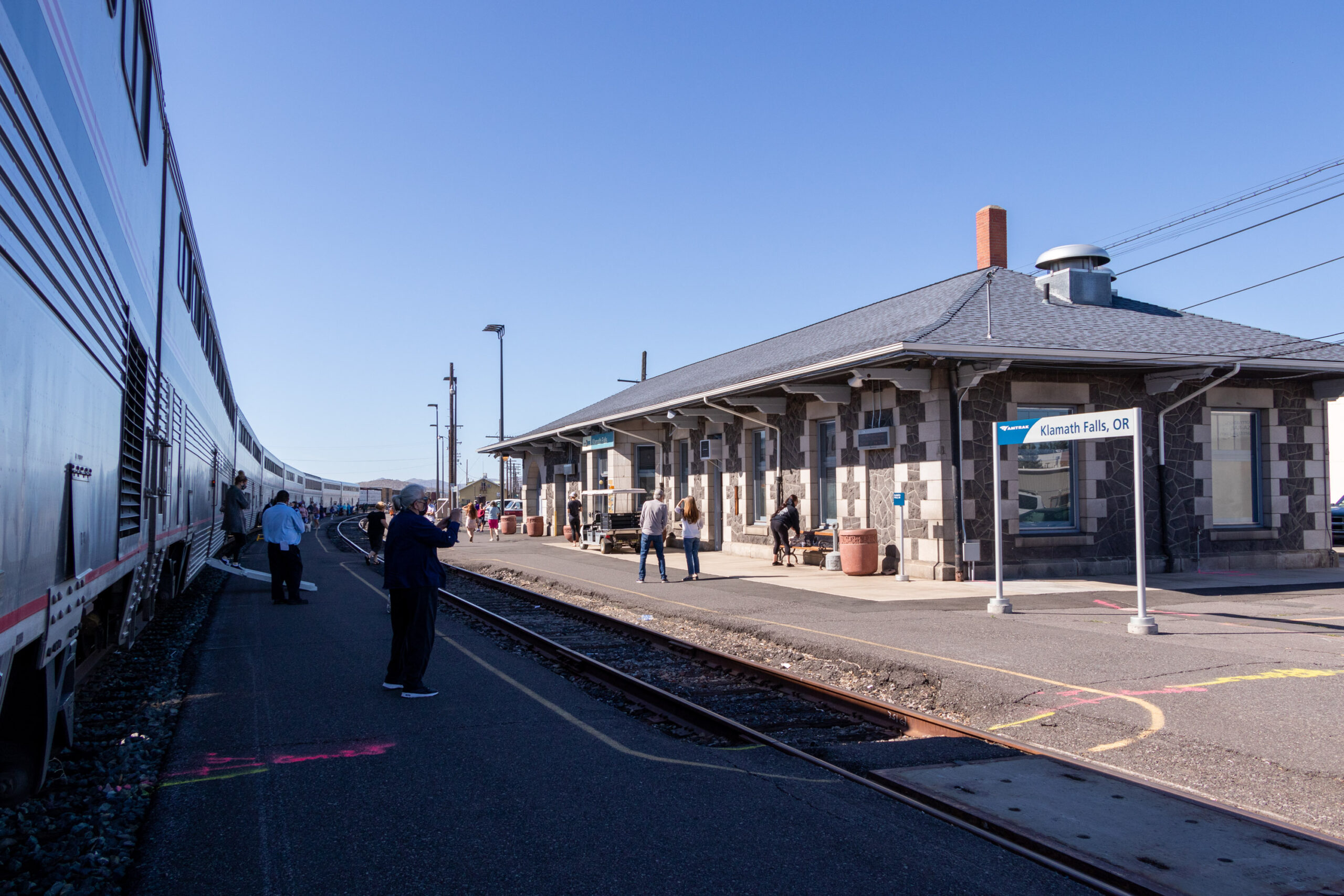 Klamath Falls Amtrak Station.