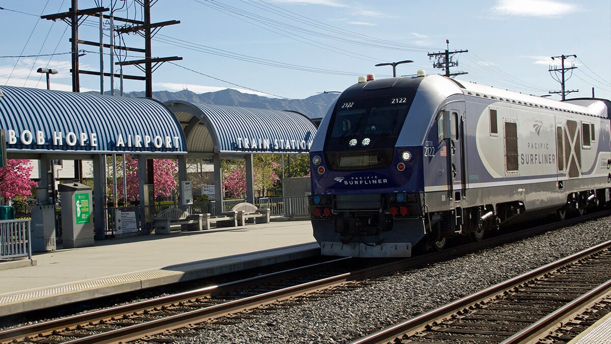 Burbank-Bob Hope Airport Amtrak Station.